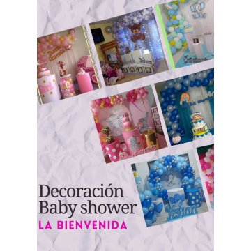 Paquete Decorativo Baby Shower: La Bienvenida