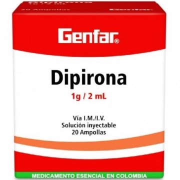 Dipirona 1g 2ml - Genfar SA