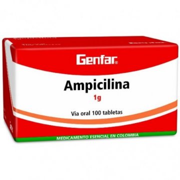Ampicilina 1g 10tab -...