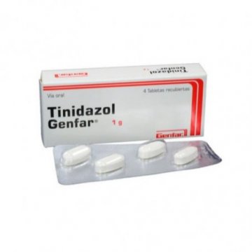 Tinidazol 1gr 4tab - Genfar SA