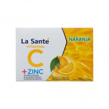 Vitamina C + Zinc 500/15mg...
