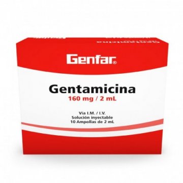 Gentamicina 160mg/2ml...