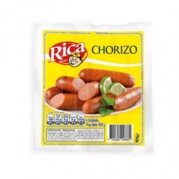 Chorizo rica paquete 400gr...