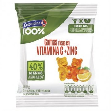 Gomas Vitamina C + Zinc...