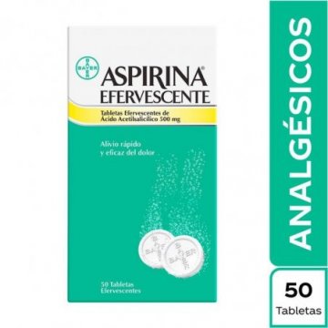 Aspirina efervescente sobre...