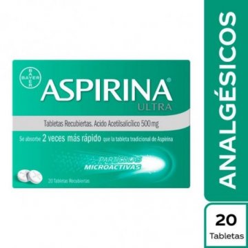 Aspirina 500mg ultra caja...