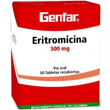 Eritromicina 500mg 10tab -...